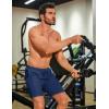 imageCOOFANDY Mens Gym Workout Shorts 8 Inch Quick Dry Athletic Shorts Lightweight Drawstring Running ShortsBlack  Navy Blue