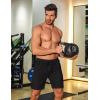 imageCOOFANDY Mens Gym Workout Shorts 8 Inch Quick Dry Athletic Shorts Lightweight Drawstring Running ShortsBlack