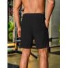 imageCOOFANDY Mens Gym Workout Shorts 8 Inch Quick Dry Athletic Shorts Lightweight Drawstring Running ShortsBlack