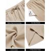 imageCOOFANDY Mens Gym Workout Shorts 8 Inch Quick Dry Athletic Shorts Lightweight Drawstring Running ShortsLight Khaki