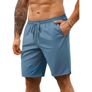 imageCOOFANDY Mens 7 Athletic Shorts Quick Dry Gym Workout Shorts Lightweight Breathable Running Shorts with PocketsBlue