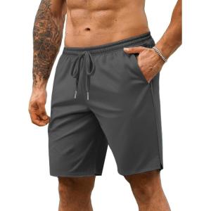 imageCOOFANDY Mens 7 Athletic Shorts Quick Dry Gym Workout Shorts Lightweight Breathable Running Shorts with PocketsDark Grey