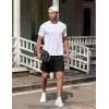 imageCOOFANDY Mens 2 Pack Gym Workout Shorts 5 Inch Mesh Athletic Shorts Quick Dry Running Shorts with PocketsBlack  Black