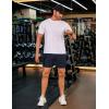 imageCOOFANDY Mens 2 Pack Gym Workout Shorts 5 Inch Mesh Athletic Shorts Quick Dry Running Shorts with PocketsBlack  Navy Blue