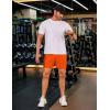 imageCOOFANDY Mens 2 Pack Gym Workout Shorts 5 Inch Mesh Athletic Shorts Quick Dry Running Shorts with PocketsBlack  Orange