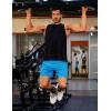 imageCOOFANDY Mens 2 Pack Gym Workout Shorts 5 Inch Mesh Athletic Shorts Quick Dry Running Shorts with PocketsDeep Grey  Blue