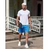 imageCOOFANDY Mens 2 Pack Gym Workout Shorts 5 Inch Mesh Athletic Shorts Quick Dry Running Shorts with PocketsDeep Grey  Blue