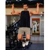 imageCOOFANDY Mens 2 Pack Gym Workout Shorts 5 Inch Mesh Athletic Shorts Quick Dry Running Shorts with PocketsLight Grey  Khaki
