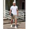 imageCOOFANDY Mens 2 Pack Gym Workout Shorts 5 Inch Mesh Athletic Shorts Quick Dry Running Shorts with PocketsLight Grey  Khaki