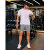 imageCOOFANDY Mens 2 Pack Gym Workout Shorts 5 Inch Mesh Athletic Shorts Quick Dry Running Shorts with PocketsLight Grey  Navy Blue