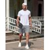 imageCOOFANDY Mens 2 Pack Gym Workout Shorts 5 Inch Mesh Athletic Shorts Quick Dry Running Shorts with PocketsLight Grey  Navy Blue