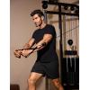 imageCOOFANDY Mens Gym Shorts 3 Pack Mesh Athletic Workout Shorts Lightweight Quick Dry Drawstring Shorts with PocketsBlackArmy GreenNavy Blue