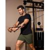 imageCOOFANDY Mens Gym Shorts 3 Pack Mesh Athletic Workout Shorts Lightweight Quick Dry Drawstring Shorts with PocketsBlackArmy GreenOrange