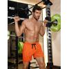 imageCOOFANDY Mens Gym Shorts 3 Pack Mesh Athletic Workout Shorts Lightweight Quick Dry Drawstring Shorts with PocketsBlackArmy GreenOrange