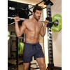 imageCOOFANDY Mens Gym Shorts 3 Pack Mesh Athletic Workout Shorts Lightweight Quick Dry Drawstring Shorts with PocketsBlackGreyNavy Blue