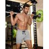 imageCOOFANDY Mens Gym Shorts 3 Pack Mesh Athletic Workout Shorts Lightweight Quick Dry Drawstring Shorts with PocketsBlackGreyRed