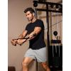 imageCOOFANDY Mens Gym Shorts 3 Pack Mesh Athletic Workout Shorts Lightweight Quick Dry Drawstring Shorts with PocketsBlackGreyWhite