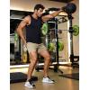 imageCOOFANDY Mens Gym Shorts 3 Pack Mesh Athletic Workout Shorts Lightweight Quick Dry Drawstring Shorts with PocketsDark GreyArmy GreenKhaki
