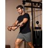 imageCOOFANDY Mens Gym Shorts 3 Pack Mesh Athletic Workout Shorts Lightweight Quick Dry Drawstring Shorts with PocketsDark GreyArmy GreenKhaki