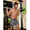 imageCOOFANDY Mens Gym Shorts 3 Pack Mesh Athletic Workout Shorts Lightweight Quick Dry Drawstring Shorts with PocketsDark GreyWhiteBlue