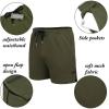 imageCOOFANDY Mens 2 Pack Gym Workout Shorts Quick Dry Athletic Shorts 5 Inch Lightweight Sports Running Shorts with Pockets3 Pack BlackWine RedArmy Green