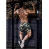 imageCOOFANDY Mens 2 Pack Gym Workout Shorts Quick Dry Athletic Shorts 5 Inch Lightweight Sports Running Shorts with PocketsArmy Green CamoGrey Camo