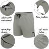imageCOOFANDY Mens 2 Pack Gym Workout Shorts Quick Dry Athletic Shorts 5 Inch Lightweight Sports Running Shorts with PocketsArmy GreenGrey