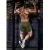 imageCOOFANDY Mens 2 Pack Gym Workout Shorts Quick Dry Athletic Shorts 5 Inch Lightweight Sports Running Shorts with PocketsArmy GreenGrey
