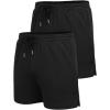 imageCOOFANDY Mens 2 Pack Gym Workout Shorts Quick Dry Athletic Shorts 5 Inch Lightweight Sports Running Shorts with PocketsBlackBlack