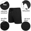 imageCOOFANDY Mens 2 Pack Gym Workout Shorts Quick Dry Athletic Shorts 5 Inch Lightweight Sports Running Shorts with PocketsBlackKhaki