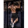 imageCOOFANDY Mens 2 Pack Gym Workout Shorts Quick Dry Athletic Shorts 5 Inch Lightweight Sports Running Shorts with PocketsBlackKhaki