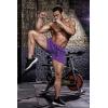 imageCOOFANDY Mens 2 Pack Gym Workout Shorts Quick Dry Athletic Shorts 5 Inch Lightweight Sports Running Shorts with PocketsBlackPurple