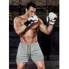 imageCOOFANDY Mens 2 Pack Gym Workout Shorts Quick Dry Athletic Shorts 5 Inch Lightweight Sports Running Shorts with PocketsGreyBlack  White Stripe