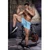 imageCOOFANDY Mens 2 Pack Gym Workout Shorts Quick Dry Athletic Shorts 5 Inch Lightweight Sports Running Shorts with PocketsGreySky Blue