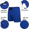 imageCOOFANDY Mens 2 Pack Gym Workout Shorts Quick Dry Athletic Shorts 5 Inch Lightweight Sports Running Shorts with PocketsRoyal BlueBlack