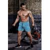 imageCOOFANDY Mens 2 Pack Gym Workout Shorts Quick Dry Athletic Shorts 5 Inch Lightweight Sports Running Shorts with PocketsSky BlueBlack