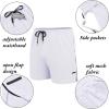 imageCOOFANDY Mens 2 Pack Gym Workout Shorts Quick Dry Athletic Shorts 5 Inch Lightweight Sports Running Shorts with PocketsWhiteBlack