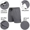 imageCOOFANDY Mens 2 Pack Gym Workout Shorts Quick Dry Athletic Shorts 5 Inch Lightweight Sports Running Shorts with PocketsWine RedDark Gray