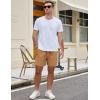 imageCOOFANDY Mens Casual Cotton Shorts 5 Inch Summer Beach Shorts Lightweight Drawstring Elastic Waist Chino Golf ShortsYellow