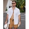 imageCOOFANDY Mens Casual Cotton Shorts 5 Inch Summer Beach Shorts Lightweight Drawstring Elastic Waist Chino Golf ShortsYellow