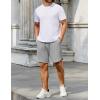 imageCOOFANDY Mens 2 Pack Gym Shorts 7 Inch Athletic Workout Shorts Drawstring Sweat Shorts with Zipper Back PocketNavy BlueLight Gray Heather