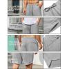 imageCOOFANDY Mens 2 Pack Gym Shorts 7 Inch Athletic Workout Shorts Drawstring Sweat Shorts with Zipper Back PocketNavy BlueLight Gray Heather