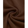 imageCOOFANDY Mens Casual Shorts 5 Inch Waffle Elastic Waist Drawstring Shorts Summer Beach Shorts with PocketsBrown