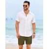 imageCOOFANDY Mens Casual Shorts 5quot Elastic Drawstring Shorts Summer Beach Athletic ShortsArmy Green