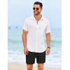 imageCOOFANDY Mens Casual Shorts 5quot Elastic Drawstring Shorts Summer Beach Athletic ShortsBlack