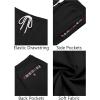 imageCOOFANDY Mens Casual Shorts 5quot Elastic Drawstring Shorts Summer Beach Athletic ShortsBlack