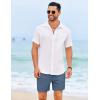 imageCOOFANDY Mens Casual Shorts 5quot Elastic Drawstring Shorts Summer Beach Athletic ShortsDark Blue