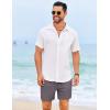 imageCOOFANDY Mens Casual Shorts 5quot Elastic Drawstring Shorts Summer Beach Athletic ShortsDark Grey