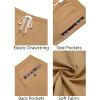 imageCOOFANDY Mens Casual Shorts 5quot Elastic Drawstring Shorts Summer Beach Athletic ShortsLight Brown