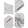 imageCOOFANDY Mens Casual Shorts 5quot Elastic Drawstring Shorts Summer Beach Athletic ShortsLight Grey